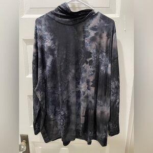 Logo Lounge Tie-Dye Long Sleeve Top, Size Medium
